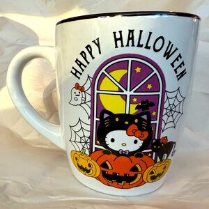 Hello Kitty Halloween Ceramic Happy Halloween Mug NWT